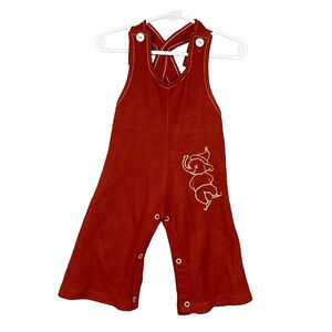 Vintage Crawler Baby/Toddler Size 18M Retro Overalls Jumpsuit Circus Elephant